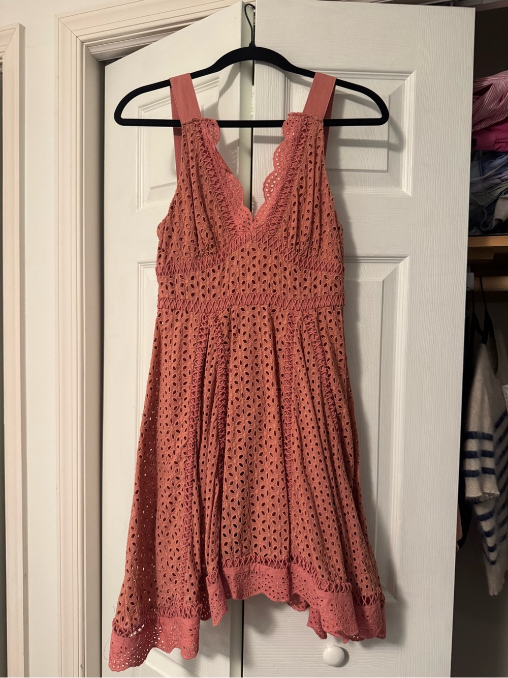 La Maison Talulah Coral Eyelet Sundress